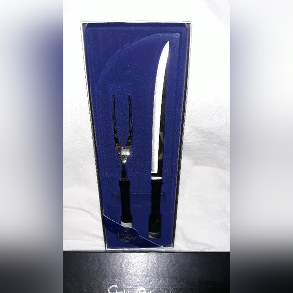 Towle Stainless Steel Carving Utensils (Fork & Knife) Vintage 2 Piece Set - Picture 11 of 16